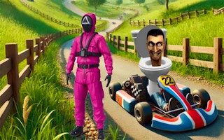 Image Skibidi Toilet Squid Game Kart Racing Online